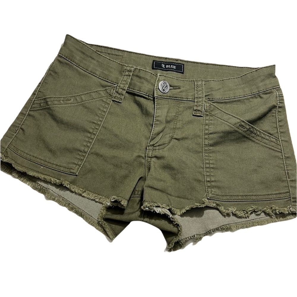STS Blue khaki Color Raw Hem Cut Off Shorts Size 5